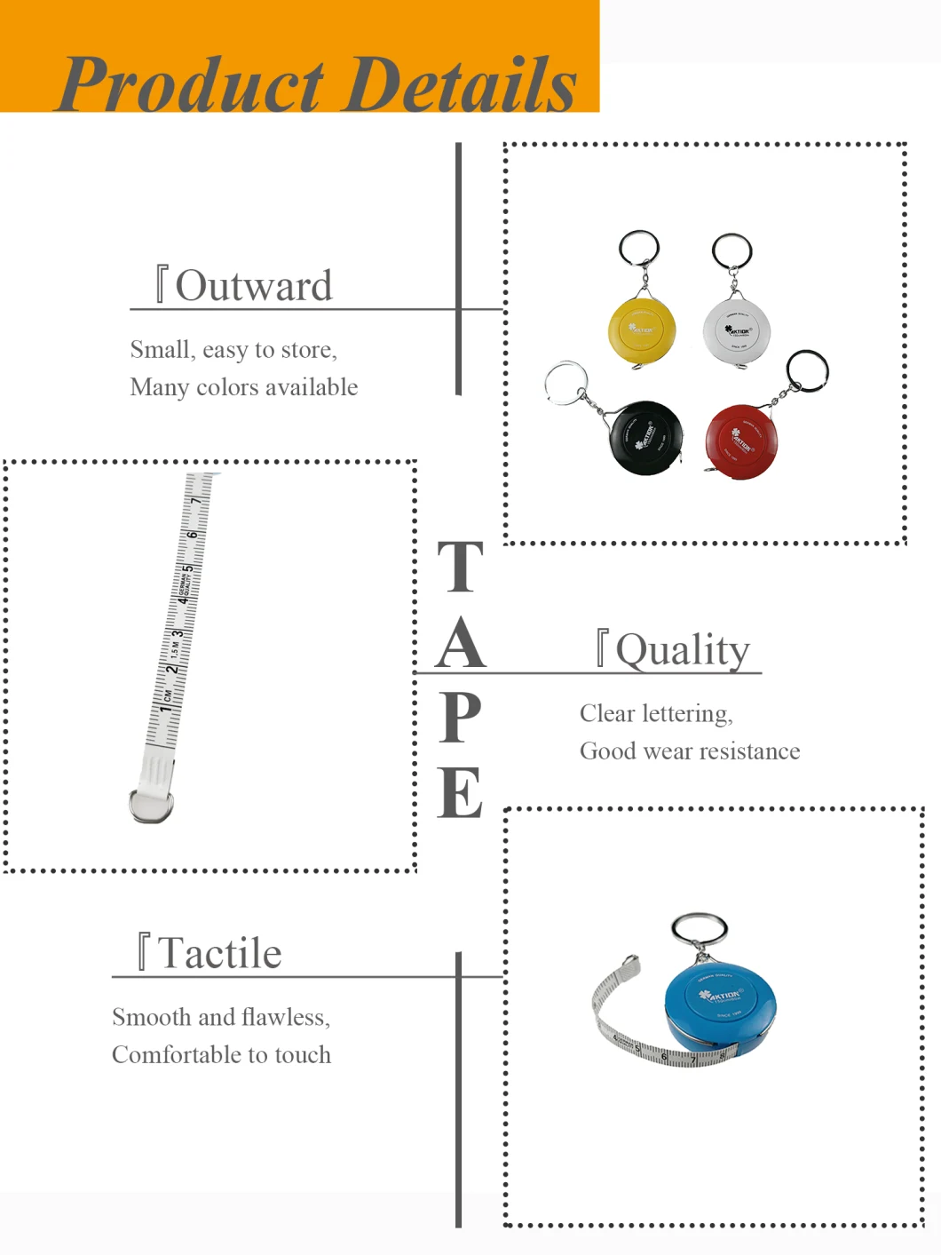 Retractable Fiberglass Measuring Tape for Tailor