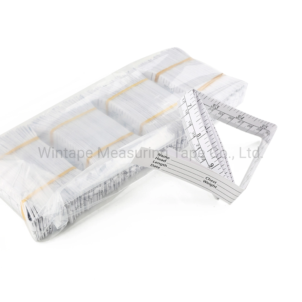 1m Disposable Paper Medical Measuring Tape for Hospital in Stock