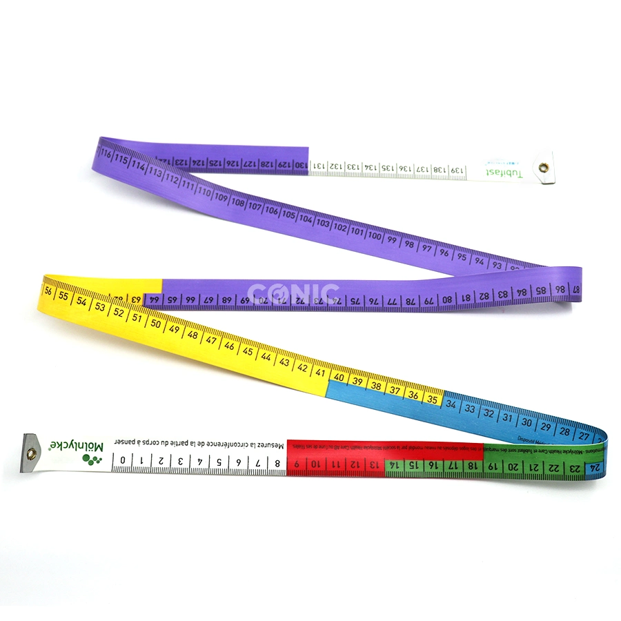 Promotion Custom Colorful Printing PVC Fiberglass Bra Body Soft Measuring Tape