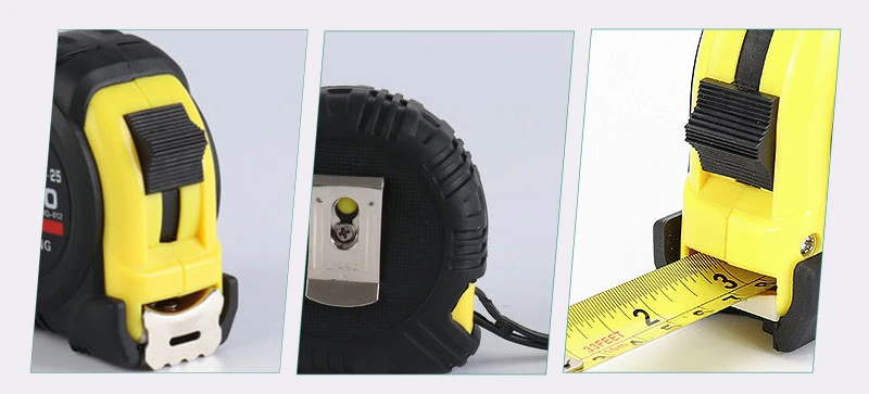 Industrial ABS Plastic Magnetic Steel Portable Metric Retractable Self Lock Measuring 5m Tape Measure
