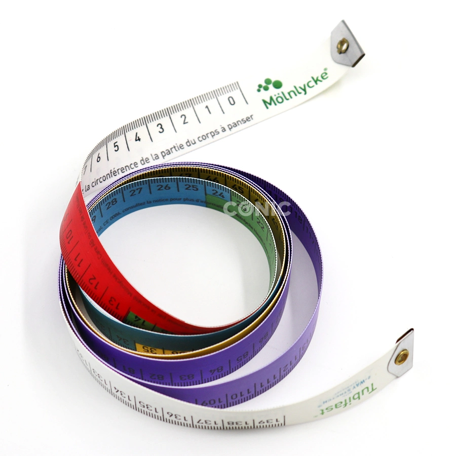 Promotion Custom Colorful Printing PVC Fiberglass Bra Body Soft Measuring Tape