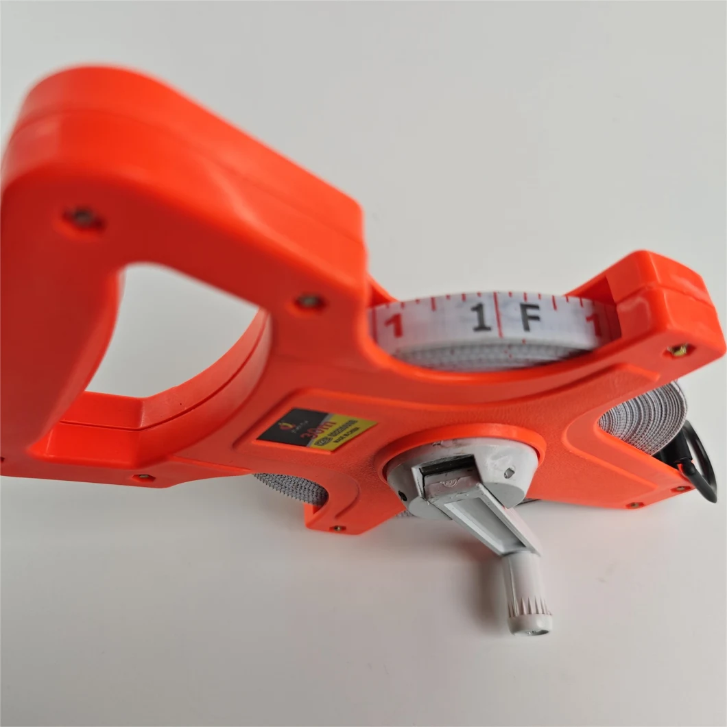 30m PVC Measuring Fiberglass Long Tape with Plastic Case